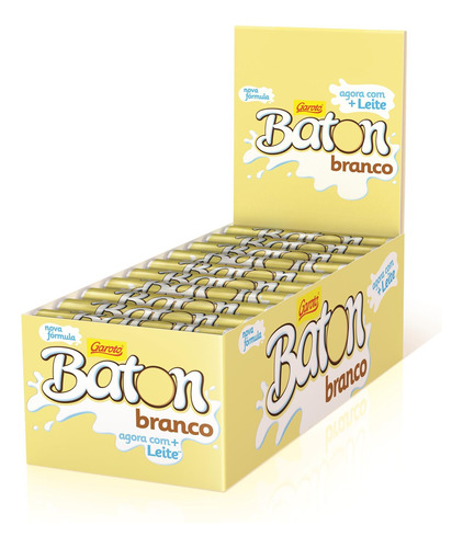 Caja Chocolate Baton Blanco Nestle 30u X16g Importado Brasil