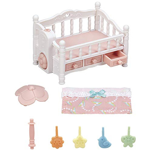 Calico Critters Cuna Con Móvil - Juego De Muebles Interactiv