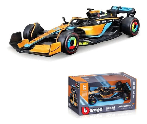 Mclaren F1-mcl36 #3 Daniel Ricciardo Fórmula Uno 1/43 2022