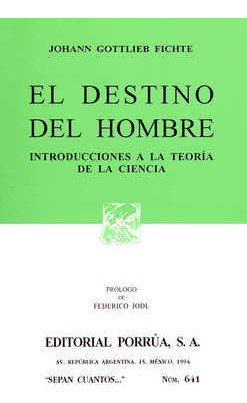 El Destino Del Hombre · Introducciones A La Teoría . 527485