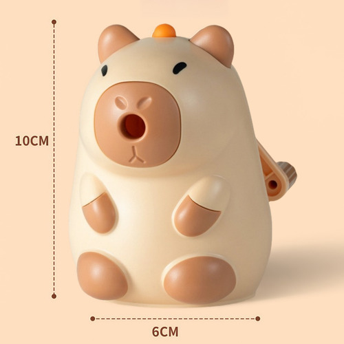 Sacapuntas Con Forma De Capibara Con Pegatinas