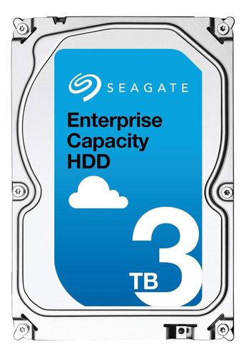 Seagate Enterprise Stnm 3tb Rpm Sas 12.0 Gb/s 128mb 512n Di. Color Plateado