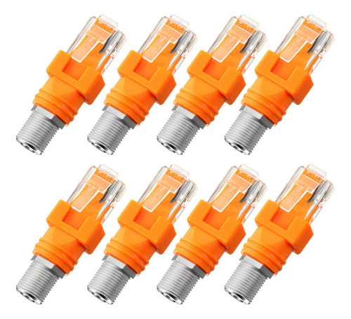 Frienda 8 Paquetes De Adaptador Convertidor Rf A Rj45 F Hemb