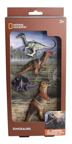 Dinosaurios Figuras X4 Unidades Nat Geo National Geographic