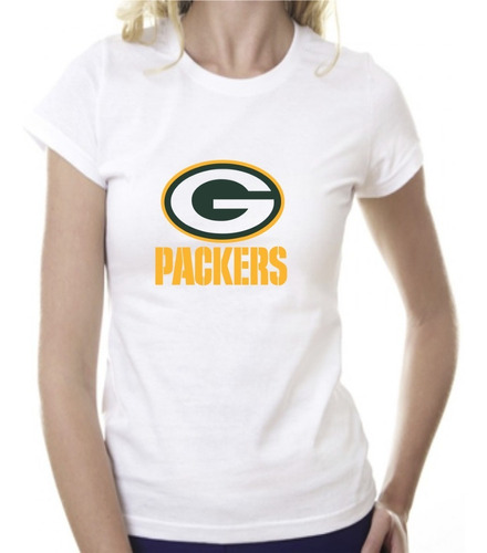 Playera Para Dama Packers De Green Bay Logo 