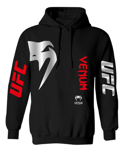 Sudadera Mod Venum Ufc Estampado En Reflejante