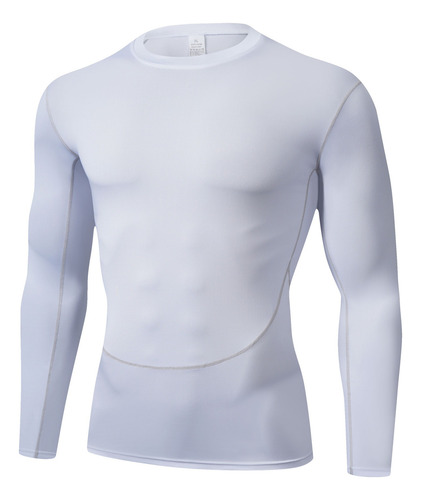 Playera Licra Deportiva Compresión Gym Manga Larga