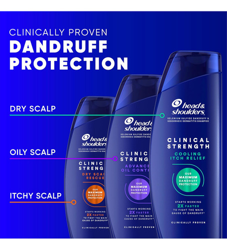 Pacote Duplo De Shampoo Clínico Para Caspa Head & Shoulders,