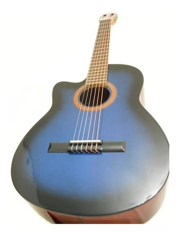 Guitarra Criolla Con Corte Para Zurdos + Fundas + Puas