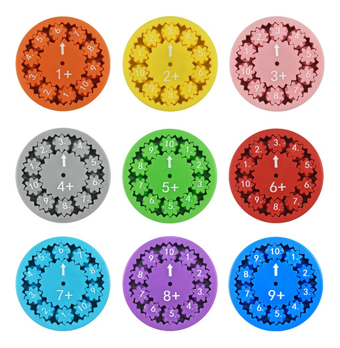 18 Pcs Fidget Spinners Matemáticas, Juguetes Educativos For