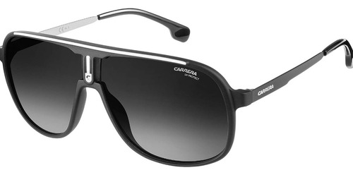 Gafas De Sol Carrera 1007 S/pilot. Pilot Negro Negro Con Vivo Blanco. Negro
