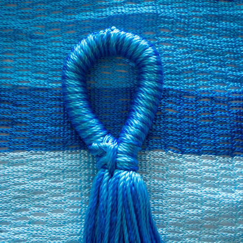Hamaca Yucateca Cenote Nylon Estándar Color Azules