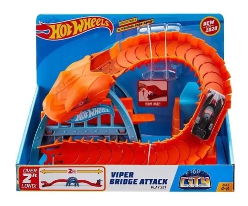 Pista Hot Wheels Ponte De Cobra Gjk88 - Mattel