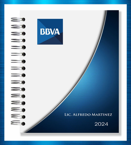 Agenda Diaria 2024-2025 Personalizada Con Nombre Y Logo Bl1