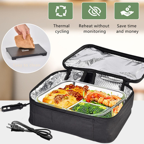 Calentador De Comida Portátil Calentado Eléctrico Pequeño