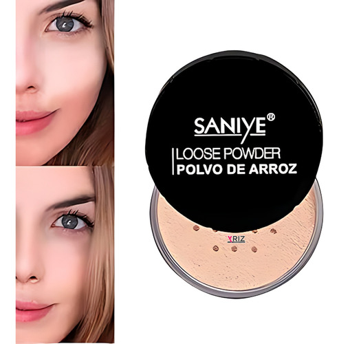 Base de maquillaje en polvo compacto SANIYE ORIGINAL BL007 Polvo de arroz Matificante BL007 tono 1 - 1mL 1g