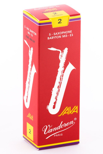Caja De 5 Cañas Vandoren Para Saxofón Barítono Java Red