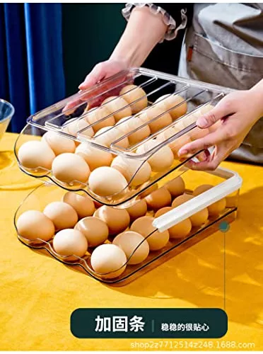 Soporte Grande Para Huevos Para Heladera, 36 Huevos Fres