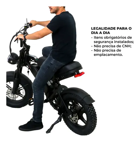 Bicicleta Bike Eletrica V20 Mini 750w 32 Km Autopropelido