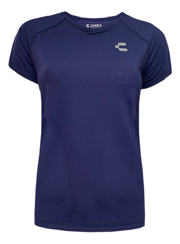 Playera Deportiva Charly Mujer Fitness 5018216 Marino