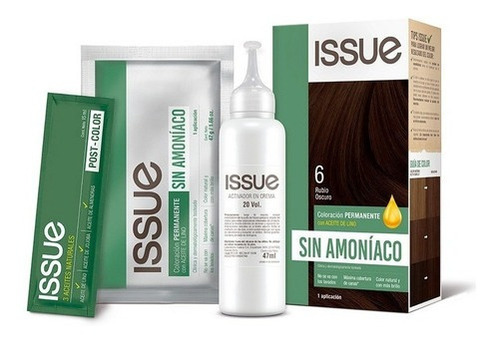 Issue Kit Tintura Sin Amoníaco Tono 6 rubio oscuro
