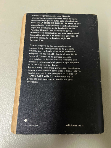 Las 100 Vidas De Lazarus Long - Robert A. Heinlein (Usado)
