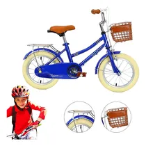 Comprar Bicicleta Urbana Infantil R-20 Canastilla Ruedas Auxiliares Color Azul Tamaño del cuadro 20