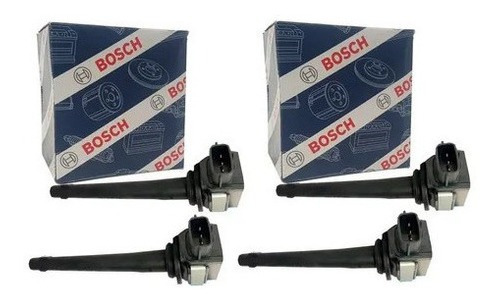 Kit Com 4 Bobina Nissan March 1.6 2015 2016 Original Bosch