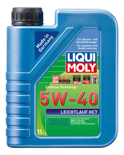 Hc7 W40 Aceite Sintetico Hidrocrack Para Motor Liqui Moly 1l