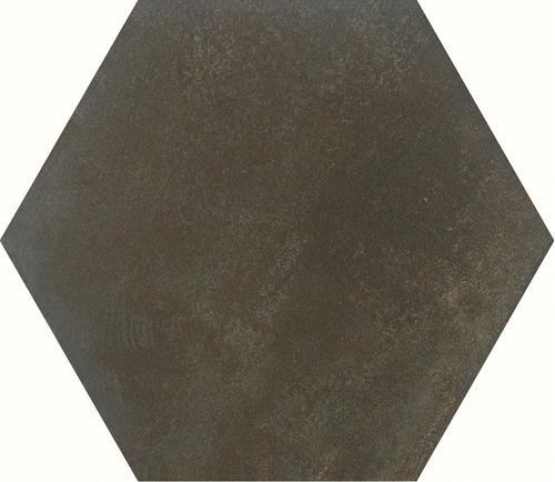 Cerámica Piso Pared Hexagonal 20x23cm Ceral Corten Marrón