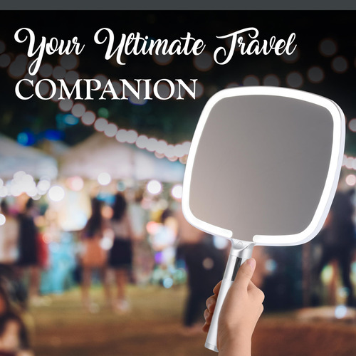 Mirrorvana Espejo De Maquillaje De Viaje Iluminado Espejo De
