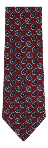 Corbata Scappino Manzoni De Paisleys En Lana Hombre 459 Color Granate