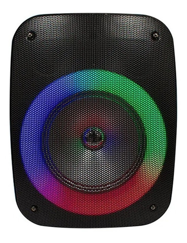 Bocina Grande Bluetooth 8 Pulgadas Luz Led Rgb De Colores 