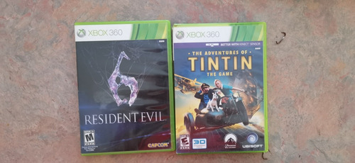 Juegos De Xbox 360 (residentevil Y Tintin) 