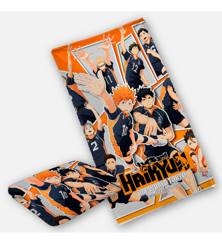 Toalla Baño Anime Haikyu Suave Microfibra Grande