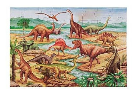 Melissa & Doug Puzzle Dinosaurios Suelo (extra Grueso De Car