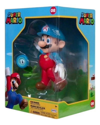 Jakks Pacific Super Mario Ice Mario #08 Action Figure
