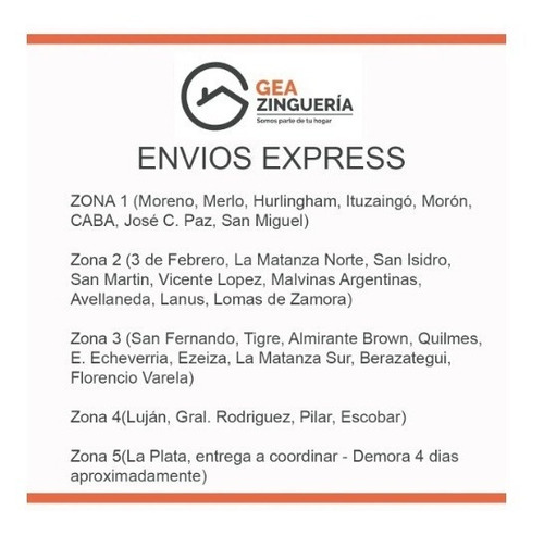 Canaleta Americana Chapa Galvanizada C30 Para Desague Techo