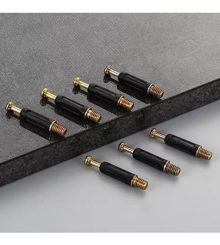 Tornillo Para Minifix 40mm Fierro 100 Unidades Cilíndricos