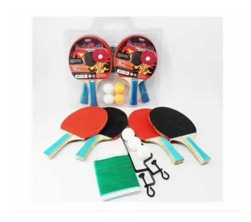 Ping Pong Kit Tenis De Mesa, Red, Soportes, Pelotas