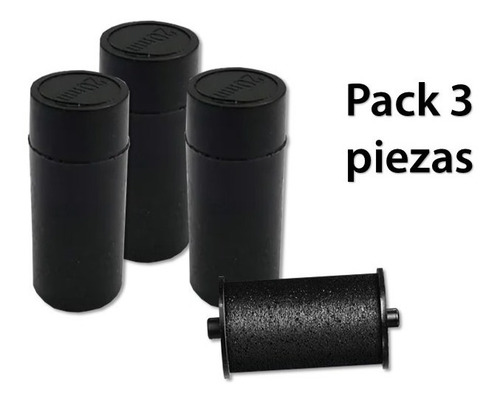 Imagen 3 de 8 de Kit Rodillo Entintador Etiquetadora 5500 Marcaprecio C/ 3 Pz