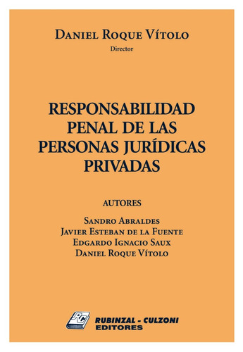 Responsabilidad Penal De Las Personas Jurídicas Privadas