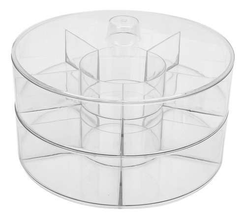 Bandeja Giratoria Portátil Con Forma De Snackle, 2 Capas, Gr