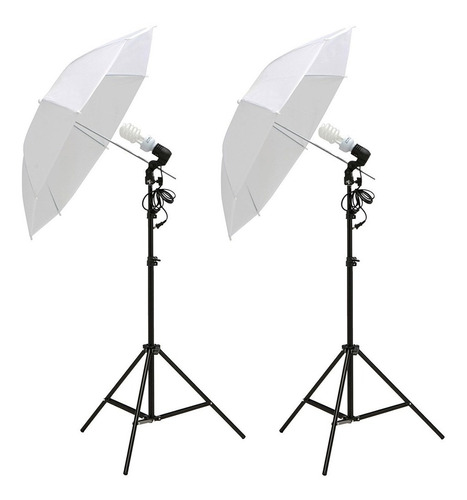 Kit Iluminacion Sombrilla 110cm Tripode Estudio Fotografia