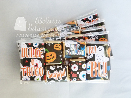 10 Pack Chocolates Regalo Halloween Golosina Dulce O Truco !