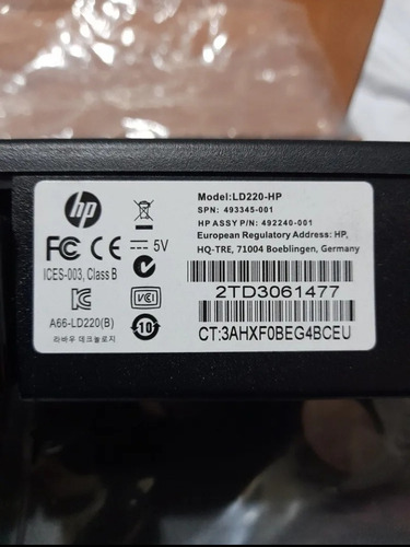 Hp Pos Pole Display All Ld 220, 493345-001, Fk225aa, Usb 2.0