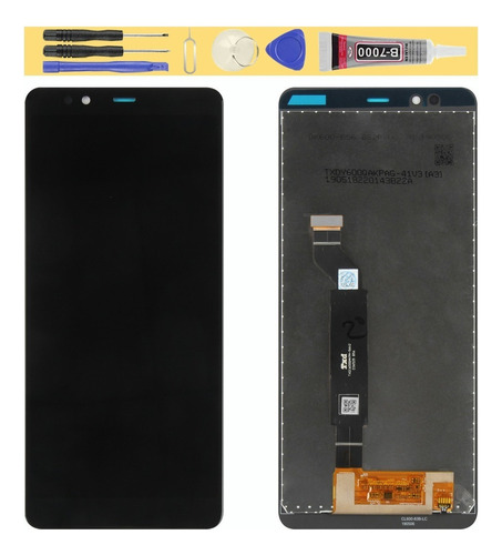 `` Para Nokia 3.1 Plus Ta-1124 Americana Pantalla Táctil Lcd