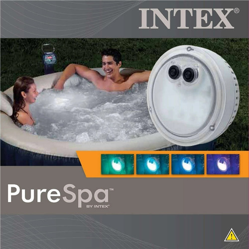 Imagen 2 de 6 de Led Multicolor Intex Bateria Spa Inflable 28503