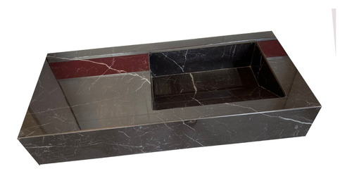 Mesada Baño 87x40 Cm En Spl Negro Marquina 12mm. Sale