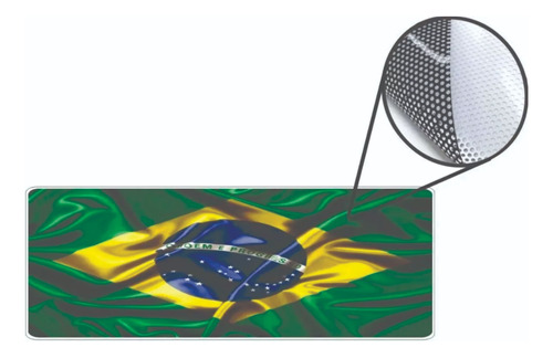 Adesivo Perfurado Bandeira Brasil 90 X 45 Cm 